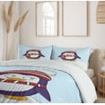 thumbnail image 6 of Ambesonne Christmas Duvet Cover Set, Xmas Penguin on Snow Dune, 2-Calking, Pale Blue Quartz, 6 of 7