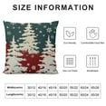thumbnail image 5 of Christmas Pillow Covers Red White Christmas Tree Snowflakes Decor Throw Pillows Winter Xmas Holiday Outdoor Cushion Cases for Couch Bed Decorations, 5 of 5