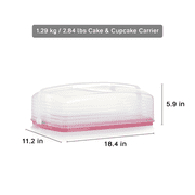 Tupperware 9'' x 13'' Plastic Rectangular Cake and Cupcake Carrier