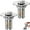 2pcs, variant on 3-in-1 Bathroom Sink Drain Strainer, Stainless Steel Pop-up Strainer Basket Hair Catcher with Removable Basket, Brass Bullet Core, Universal Fit 1.1-2.36 Inch
