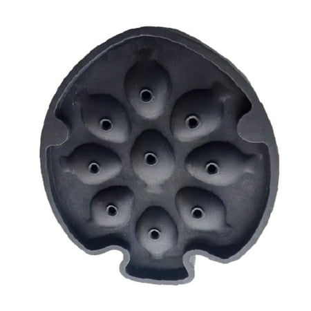 

Silicone Ice Cubes Tray Stencils 9 Cavity Easy Release Ice Stencils Ice Fish Shape Maker For Drinks Black