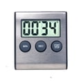 thumbnail image 1 of Elegante temporizador de cocina digital, modelo de acero inoxidable, parte trasera magnética súper fuerte, alarma fuerte, pantalla grande, memoria automática, 1 of 5