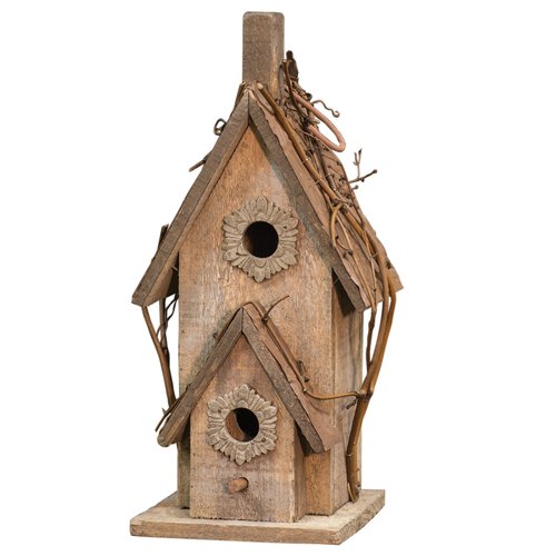 CWI Gifts Rustic Country 15 in x 6 in Birdhouse