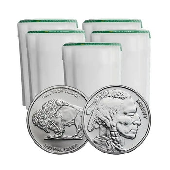 1 oz Silver Buffalo Round - Lot of 100 Rounds