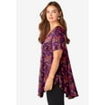 thumbnail image 3 of Roaman's Women's Plus Size Ultra Drape V Neck Swing Tunic, 3 of 5
