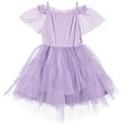 thumbnail image 3 of DISNEY Girls Lavender Tutu Flower Dress - Encanto Isabela Costume Dress Lilac- Sizes XS-XL, 3 of 6