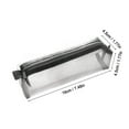 Transparent Mesh Pencil Bag Zipper Stationery Bag Student Exam Portable