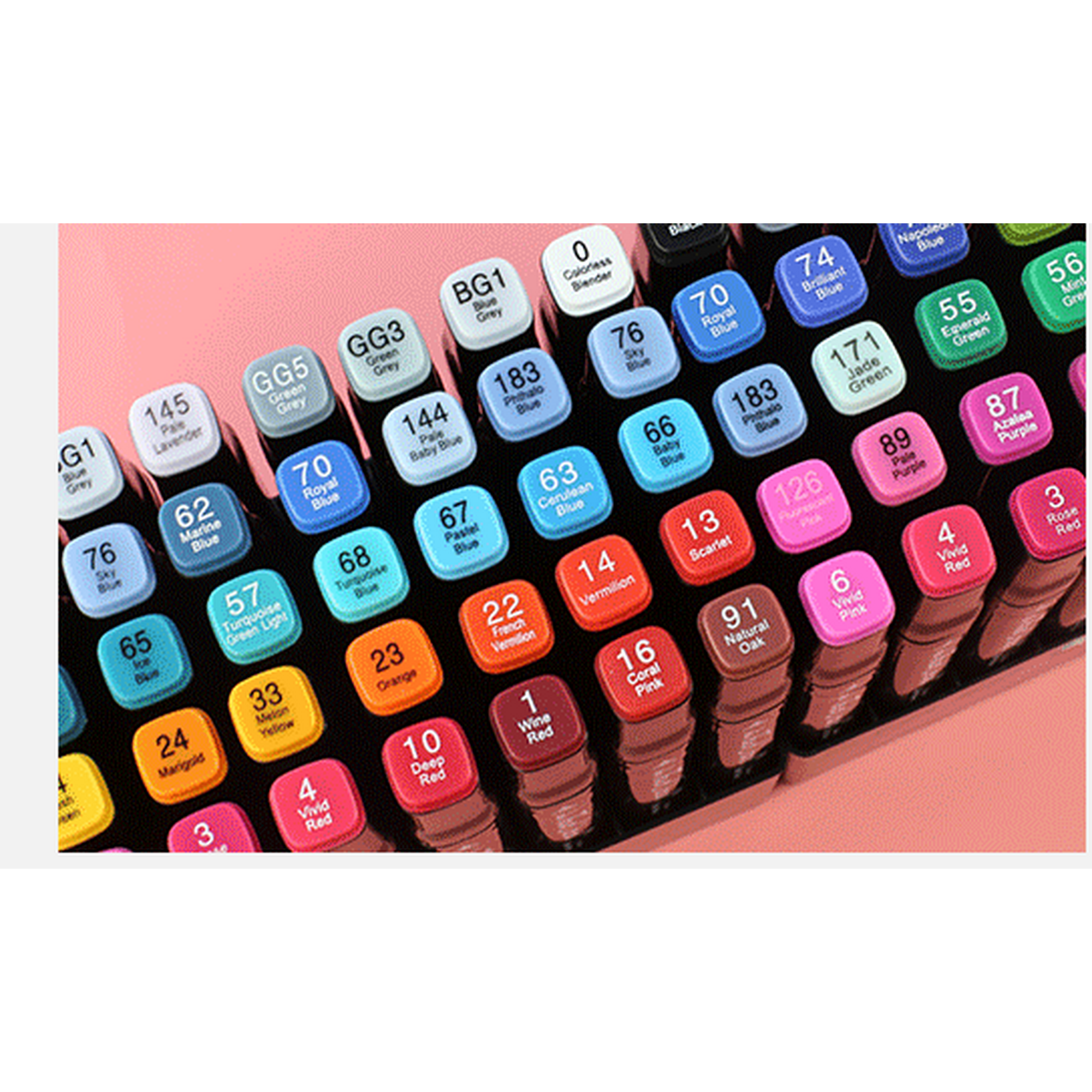 168 Marqueurs à Alcool Double Pointe - Fine Et Large, Couleurs Vives, Séchage Rapide, Pour Artistes, Adultes, étudiants