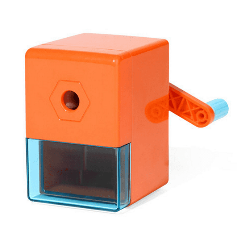 Pencil Sharpener, Manual Pencil Sharpener with Stronger Helical Blade to  Fast Sharpen for Kids, School, Classroom, Home, Artists - Vitality Orange 