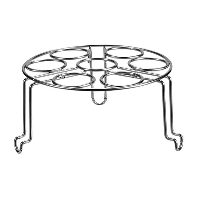 201 Stainless Steel Single Top Rack Egg Steamer Rack Tripod 5.9x3.1 Inches For Pressure Cooker Accessories Stackable Multi Functional Cooking Rack