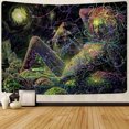 thumbnail image 1 of (Ship In 24HR) Life Girl Galaxy Trippy Novelty Abstract Wall Tapestry, 1 of 6
