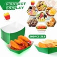 thumbnail image 3 of Bandejas desechables para comida Yinkin Paper Boat, 200 unidades (1 kg), color verde, 3 of 7
