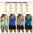 thumbnail image 2 of Zunfoe Tankini Swimsuits for Women Tummy Control Tankini Top with Swim Skirt Summer Beach Bathing Suit Two-Piece Beachwear, 2 of 7