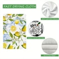 thumbnail image 4 of Eveokoki 2 Pcs Kitchen Towels Lemons Kitchen Dish Towels Kitchen Dish Cloths Fast Drying Kitchen Rug Kitchen Decor for Home Cleaning Cooking Baking, 16 x 24 Inch, 4 of 5