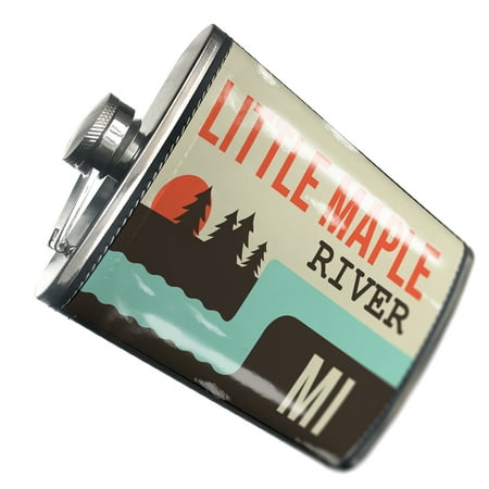 

NEONBLOND Flask USA Rivers Little Maple River - Michigan
