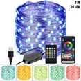 thumbnail image 1 of XWSHYW Decoraciones para El Hogar Cadena de Luces Rgb Inteligencia para Decoración Navideña Bluetooth 4.0 y Aplicación de Música Remota, 1 of 4