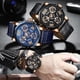 thumbnail image 5 of Gwong Electrónica Mini enfoque Hombres con estilo Cómodo Straux Correa de piel de pulsera mecánica, 5 of 7
