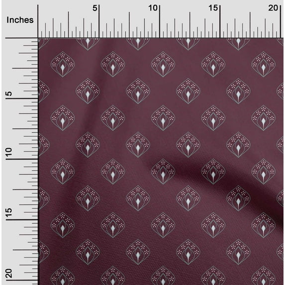 oneOone Polyester Lycra Wine Fabric Block Diy Clothing Quilting Fabric Print Fabric By Yard 56 Inch Wide