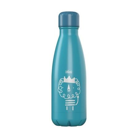 Chicco Stainless Steel Double Wall Vacuum Insulated Water Bottle, 4yr  - Teal, New