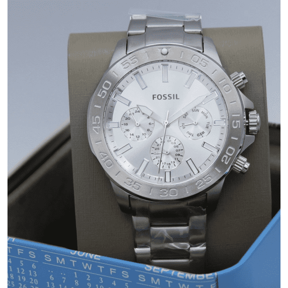 Fossil Bannon Multifunction Chronograph Silver BQ2490 Men's Watch
