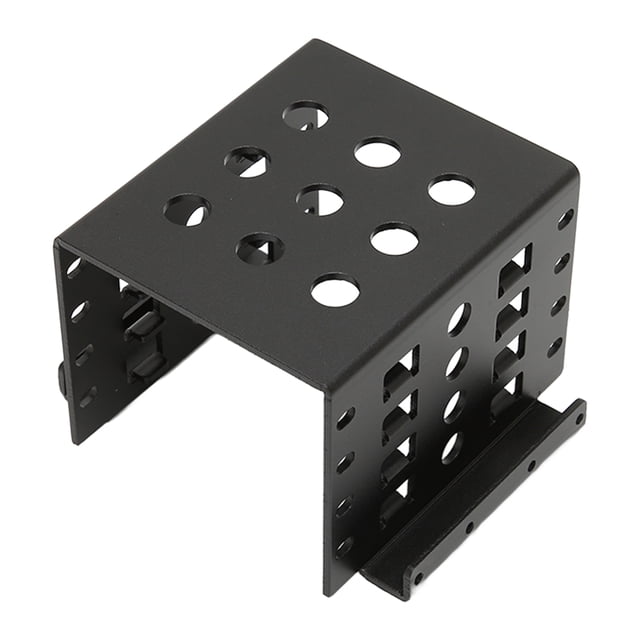 2.5in HDD Mounting Rack, Strong Durable Easy Installation Hollow Design Support IDE 2.5in Hard Drive Rack For HDD Black