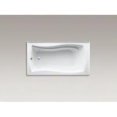 thumbnail image 2 of Kohler K-1229-La Mariposa Collection 66" Three Wall Alcove Soaking Bath Tub - White, 2 of 4