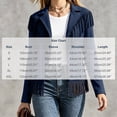 thumbnail image 3 of IFNWSV Womens Bomber Jacket Pointed Collar Button Open Long Sleeve Solid Fringe Trim Frayed Hem Jacket, 3 of 5