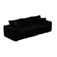 thumbnail image 6 of 82.7" Plush Corduroy 3-Seat Sofa - Modern Cloud Couch with Deep Seating & Convertible Design, Includes Soft Pillows, 750 lb Capacity for Living Room, Bedroom or Office, 6 of 6