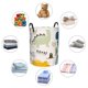 thumbnail image 4 of Balery Childish Dinosaur Cesta de ropa redonda con asas, impermeable, independiente, para ropa, juguetes, dormitorio y familia-Medium, 4 of 6