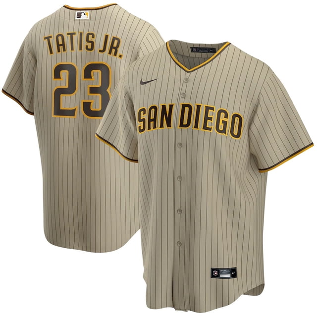 Jersey bordado del jugador del equipo n. ° 23 Fernando Tatis Jr. Del sacerdote de San Diego de los hombres del béisbol americano