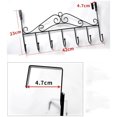 thumbnail image 2 of Casewin Over the Door Hooks - 7-Hook Rack - Door Hanger Hook for Hats, Coats, Towels, Jackets, Bags - Organizer Hangers Rack for Bathrooms, Bedroom, Kitchen, Back Door (Black), 2 of 6
