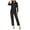 Black, variant on FRSASU Women'S Clothing ,S Home Wear Pajamas Two-Piece Suit Long Sleeve Pants Pajama Set Homewear