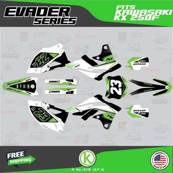 Kalair GFX Graphics Kit for Kawasaki KX250F (2013-2016) Evader Series