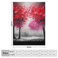 thumbnail image 4 of Chilfamy Moon Red Leaves Impressionist Painting Print Throw Blanket for Bed Couch Car Kids Adults All Seasons Flannel Material Blanket 40x50in, 4 of 6