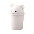 thumbnail image 1 of Bote de basura Ounissouiy con tapa para hogar y dormitorio blanco, 1 of 6