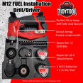 thumbnail image 4 of Inserto Organizador TidyTool M12INSTALLR3 para Taladro Milwaukee M12 2505-20 compatible con Packout 48-22-8435, 4 of 5