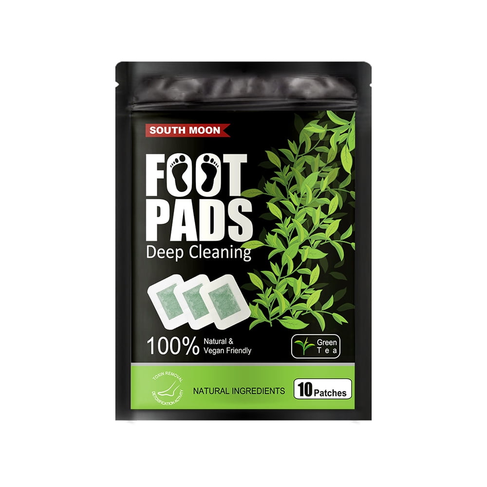 Detox Foot Pads 10 Pcs Ginger Detox Foot Patch, Pure Natural Bamboo Vinegar and Ginger Powder