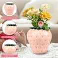 thumbnail image 5 of Vintage Inspired Strawberry Vase Decorative Ceramic Vase, Large Flower Vase Unique Strawberry Decor for Home/Kitchen/Office, 5 of 10