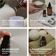 Cliganic Organic Essential Oils Set (Top 5 x 15ml) - 100% Pure Natural - Aromatherapy, Candle Making - Peppermint, Lavender, Eucalyptus, Lemongrass & Orange