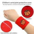 thumbnail image 4 of Ettsollp 1 Set Kids Sports Headband Wristband Ball Embroidery Stretch Breathable Sweat Absorbing Boys Girls Knitted Basketball Volleyball Wrist Protector Sweatband, 4 of 8