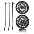 thumbnail image 2 of Plant Stand, 2 Tier Tall Metal Potted Holder Rack Robust Heavy Duty Corner Shelf Rustproof for Balcony Entryway Garden, 2 of 7
