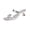 Silver, variant on Women's Summer Slippers,Women's Fashion CasualSpring And Summer Solid Color Outer Wear High Heels Slippers Fashionable Style, Casual Wear, Trendy Look, Durable Quality, Easy to Clean