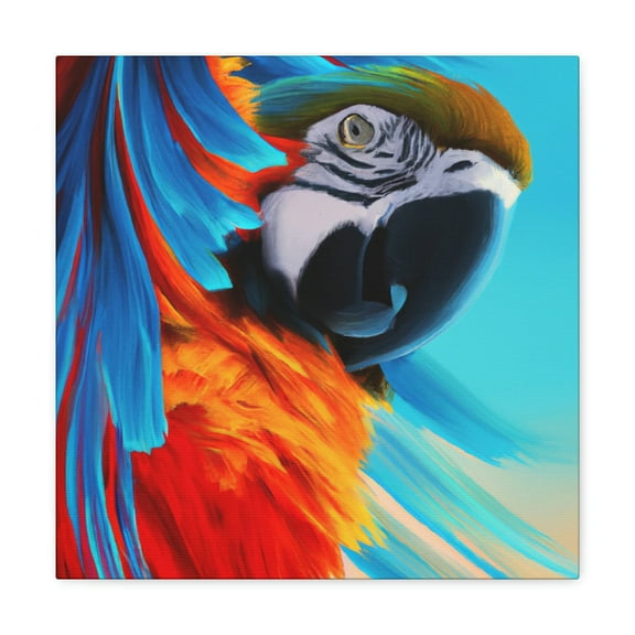 Macaws in Flight - Canvas