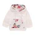 thumbnail image 2 of YMH Girl Flower Floral Print Hooded Hoodie Long Pants Headband Outfits Autumn Set, 2 of 7