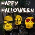 thumbnail image 5 of Halloween Solar Pathway Lights - Solar Halloween Skull Stake Lights Decorations Outdoor - Waterproof Resin Gothic Skeleton Decor for Outside Yard Garden Lawn, 5 of 5
