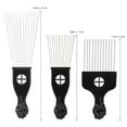 thumbnail image 4 of Comb,Suitable Hair Zroven Suitable American Pick Comb Hair Brush Afro Comb Tool Fist Comb African Brush Tool Professional Comb And Fist 6588 Pick Metal Brush Types, 4 of 6