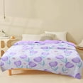thumbnail image 4 of Qocolhg Summer Quilt Bedding Modern Air Conditioner Quilt Cotton Breathable Comforter Print Floral Quilts Bedspread Small Size for Kids, Machine Washable & Easy to Care, 39x59 inch, Green, 4 of 6
