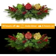 thumbnail image 5 of NeoMart Christmas Table Centerpieces Decorations, Lighted Table Accent Centerpiece with LED Sparkle Baubles Battery Operated with Timer Holiday Candelabrum for Home Party Xmas Table Mantel Decoration, 5 of 12