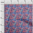 thumbnail image 2 of oneOone Cotton Poplin Medium Blue Fabric Abstracts Fabric For Sewing Printed Craft Fabric By The Yard 42 Inch Wide, 2 of 5