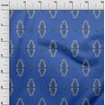thumbnail image 3 of oneOone Polyester Spandex Medium Blue Fabric Block Quilting Supplies Print Sewing Fabric By The Yard 56 Inch Wide, 3 of 6